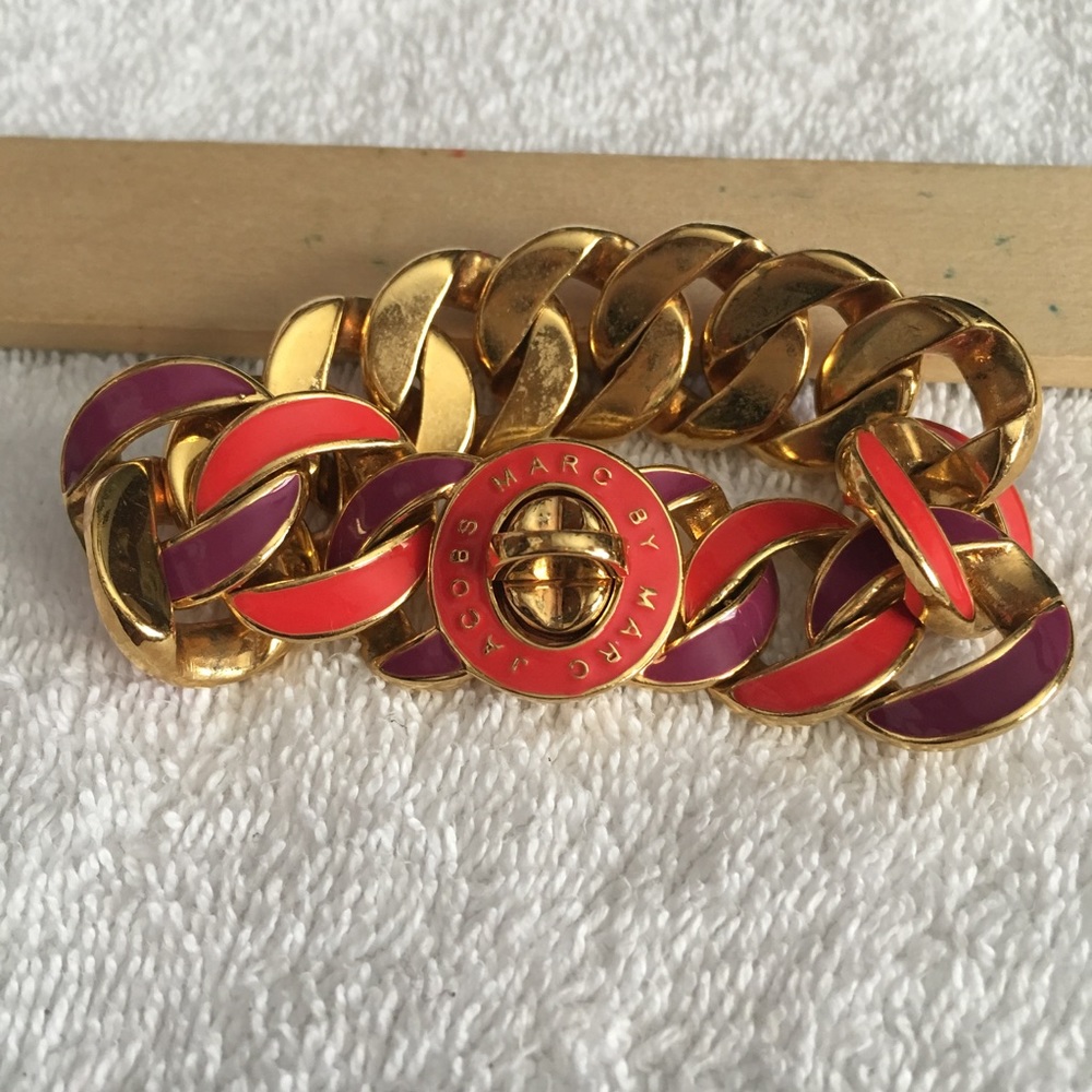 Marc Jacobs coral/purple bracelet